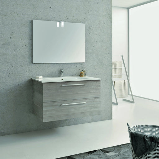Aquamoon Valencia 24 Sandy Grey  Wall Hung Modern Bathroom Vanity Set