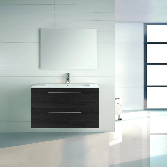 Aquamoon Valencia 24 Wendge Wall Hung Modern Bathroom Vanity Set