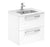 Aquamoon Valencia 24 White Wall Hung Modern Bathroom Vanity Set