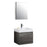 Aquamoon Venice 24 Sink Maple Grey  Wall Mounted Modern Bathroom Vanity Set