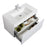 Aquamoon Venice 36 White Wall Mounted Modern Bathroom Vanity Set