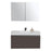 Aquamoon Venice 39 Infinity Sink Grey Brown Wall Mounted Modern Bathroom Vanity Set
