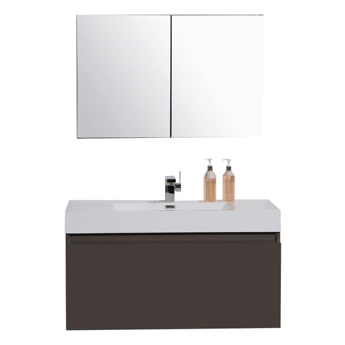 Venice 39 Grey Brown Hg - CABINET ONLY