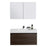Aquamoon Venice 39 Infinity Sink Maple Grey  Wall Mounted Modern Bathroom Vanity Set