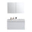 Aquamoon Venice 39 Infinity Sink White  Wall Mounted Modern Bathroom Vanity Set