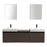 Aquamoon Venice 69 Double Infinity Sink Grey Brown Wall Mounted Modern Bathroom Vanity Set