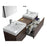 Venice 69 Double Walnut - CABINET ONLY