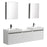 Aquamoon Venice 69 Double Infinity Sink White  Wall Mounted Modern Bathroom Vanity Set