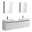 Aquamoon Venice 69 Double Sink White  Wall Mounted Modern Bathroom Vanity Set
