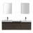Venice 93 Double Grey Brown Vanity - CABINET ONLY