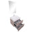 Aquamoon Venus 24 Infinity Sink Ashwood  Wall Mounted Modern Bathroom Vanity Set