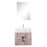 Aquamoon Venus 24 Infinity Sink Ashwood  Wall Mounted Modern Bathroom Vanity Set