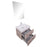 Aquamoon Venus 24  Ashwood  Wall Mounted Modern Bathroom Vanity Set
