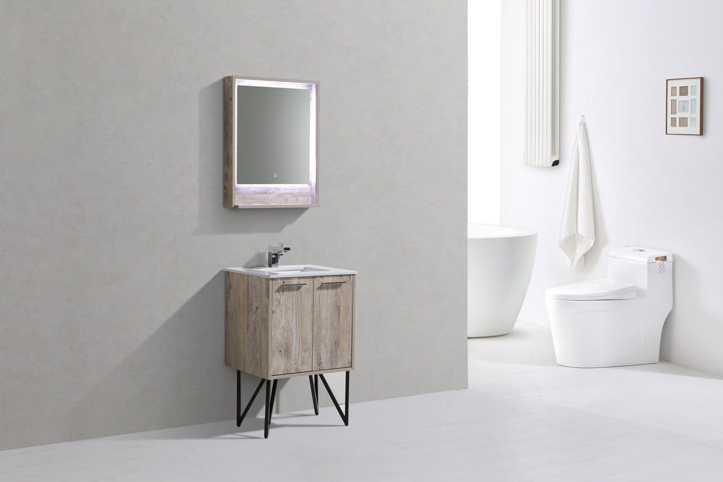 Aquamoon Canyon 30 Ashwood Wall Mounted or Free Standing Modern Bathroom Vanity Set