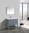 Aquamoon Rimini 39 Mat Grey Free Standing Modern Bathroom Vanity Set